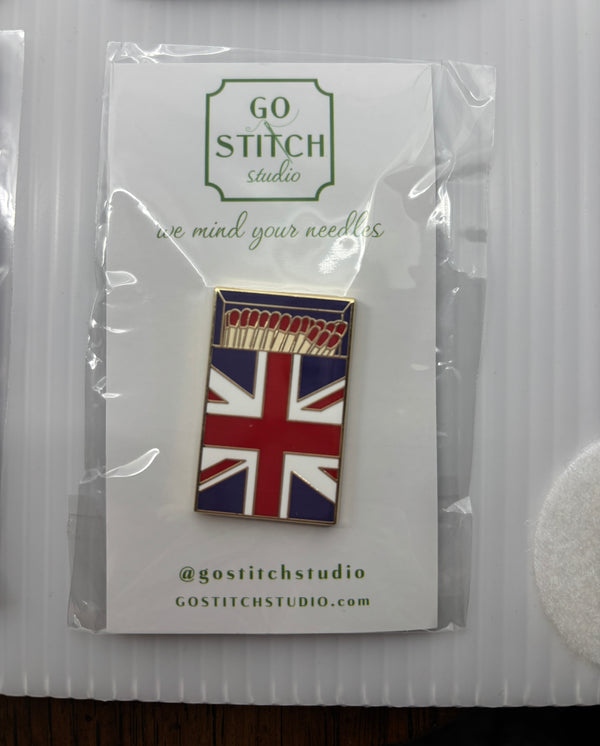 British Flag Matchbox Needleminder