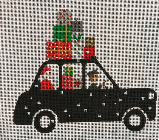 Cab with Santa & Gifts