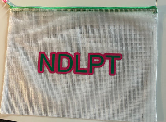 NDLPT Pink/Green Project Bag