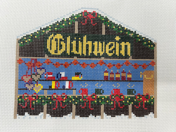 European Christmas Market Gluhwein Stall