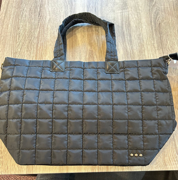 Quilted Travel Bag-Black