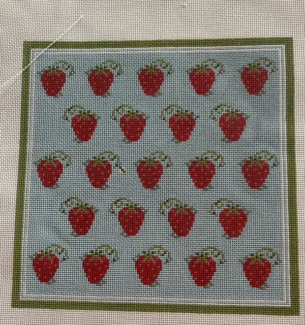 Strawberry & Bee Square