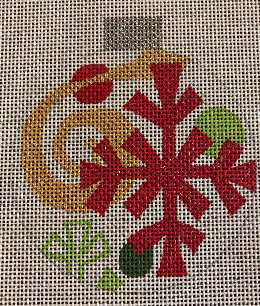 Red Snowflake Ornament