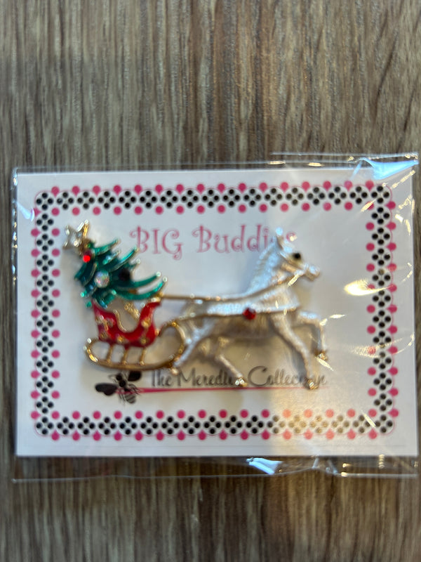 Horse w/ Sleigh Needleminder
