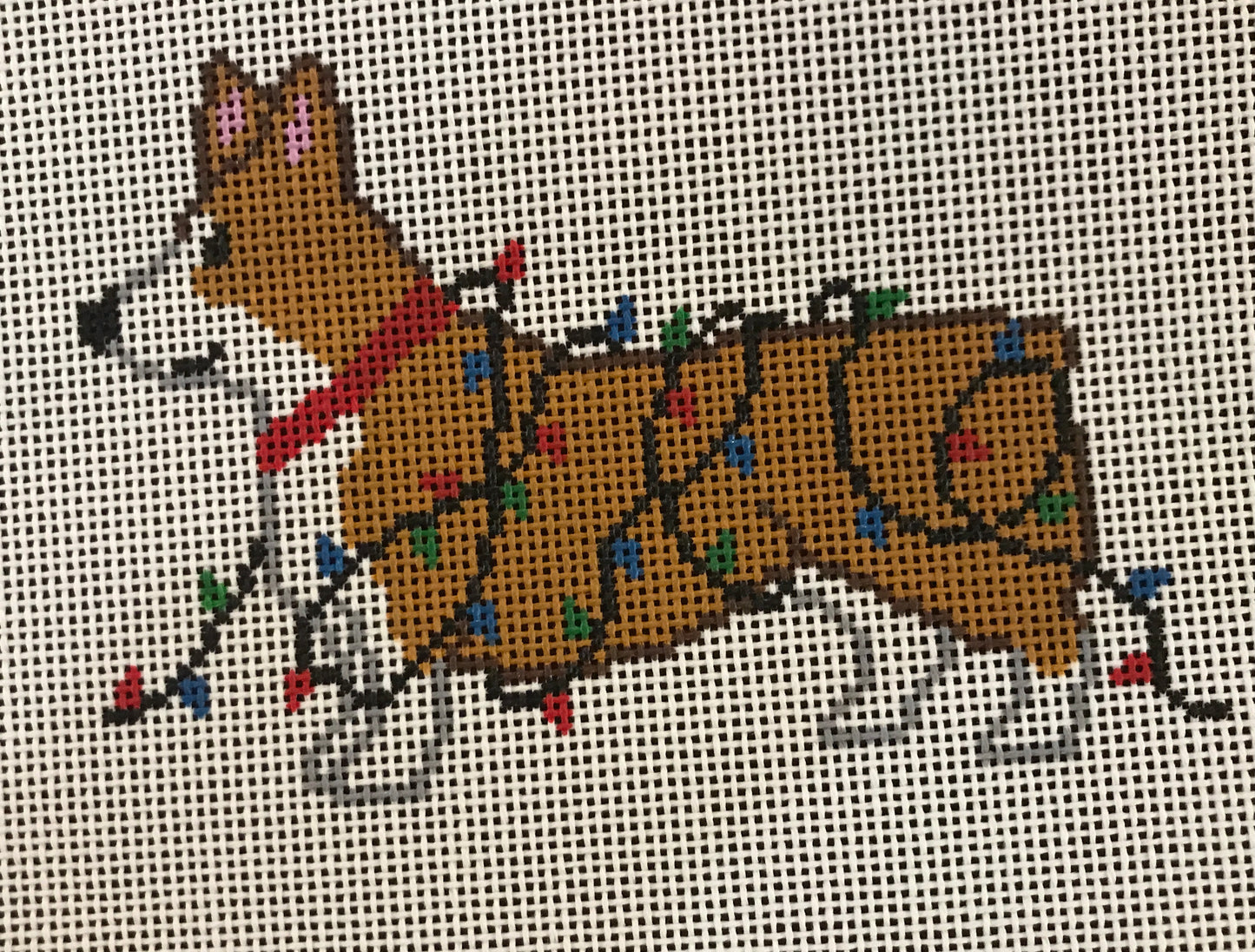 Corgi- Christmas Lights