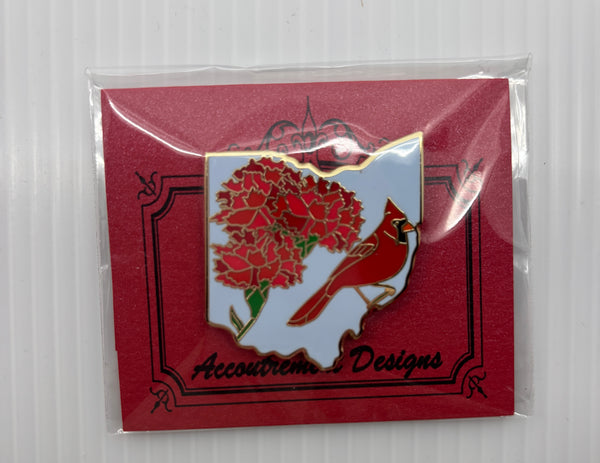 Ohio State flower/bird Needleminder