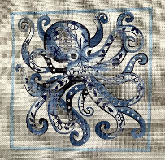 Blue Delft Octopus