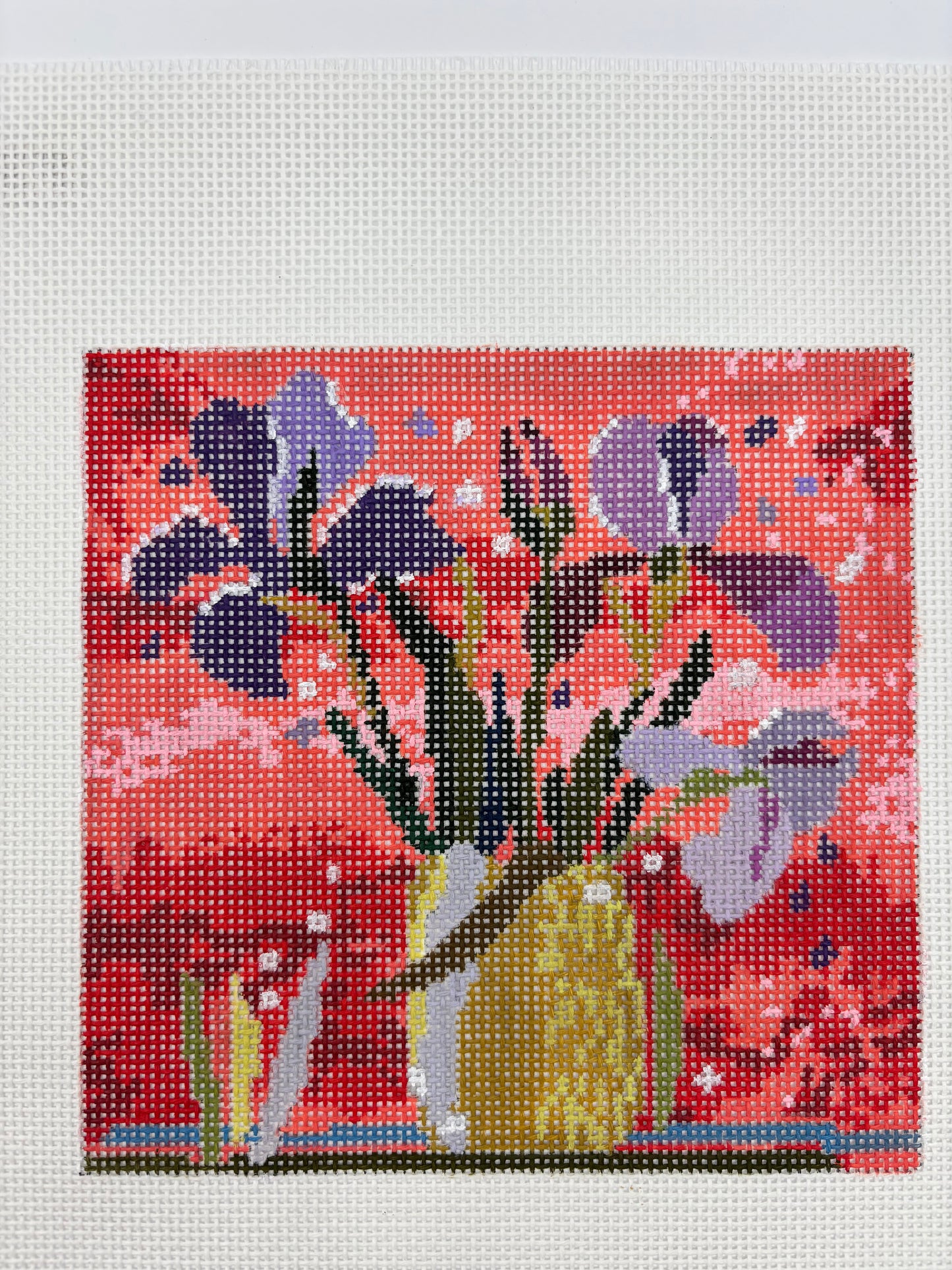 Yellow Vase with Flowers