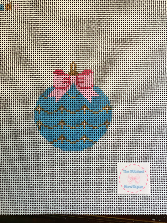 Blue Round Ornament