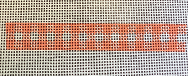 Woven Gingham Key Fob - Apricot