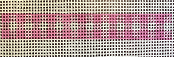 Woven Gingham Key Fob Plum