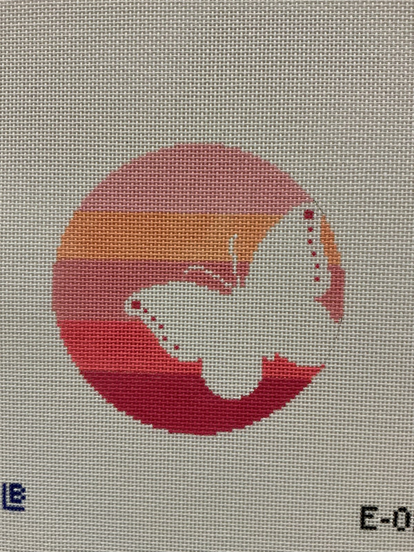 Butterfly on Stripes