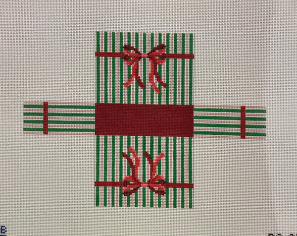 3D Mini Striped Holiday Bag