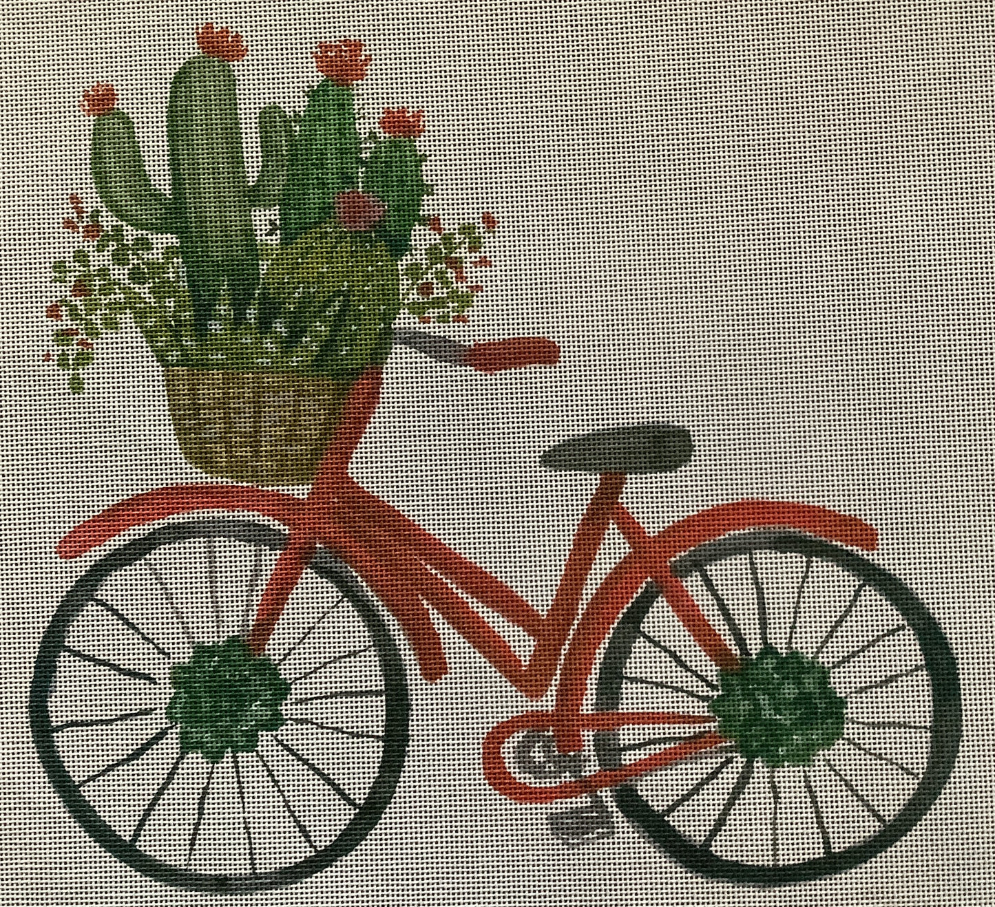 Bicycle with Basket of Cacti