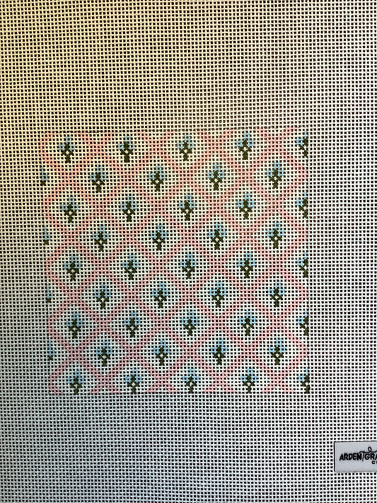 Estate Collection - Pink Trellis Coaster