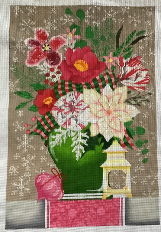 Christmas Floral Vase