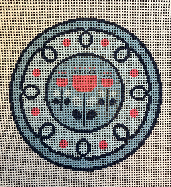 Curlicue Floral Plate