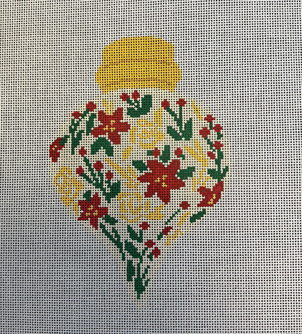 Gold Poinsettia Ornament