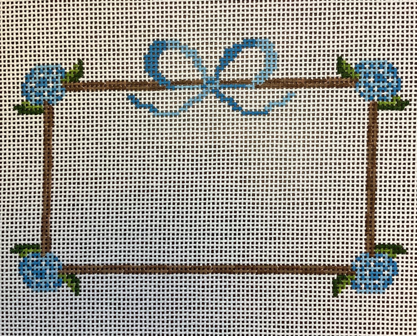 Hydrangea Frame - Blue