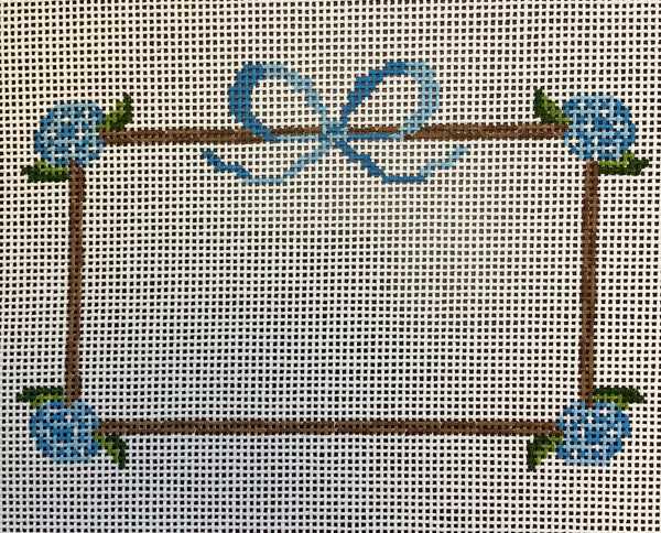 Hydrangea Frame - Blue