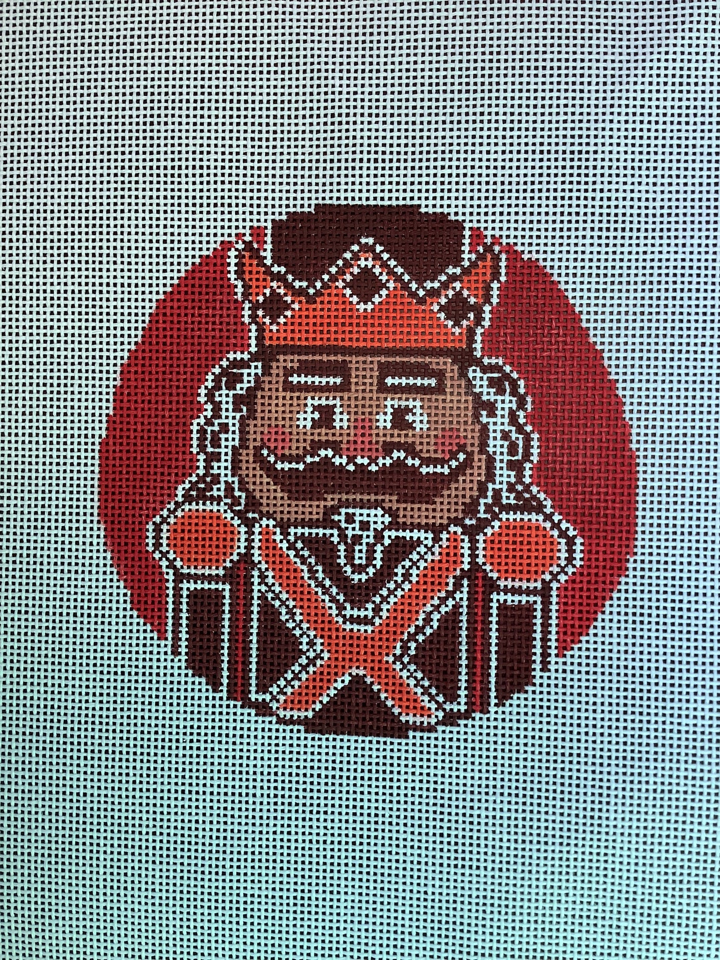 Red Nutcracker Round