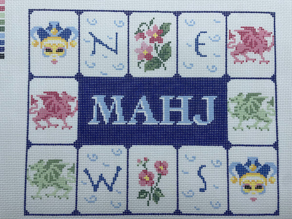 Mahjong Tile bag - blue