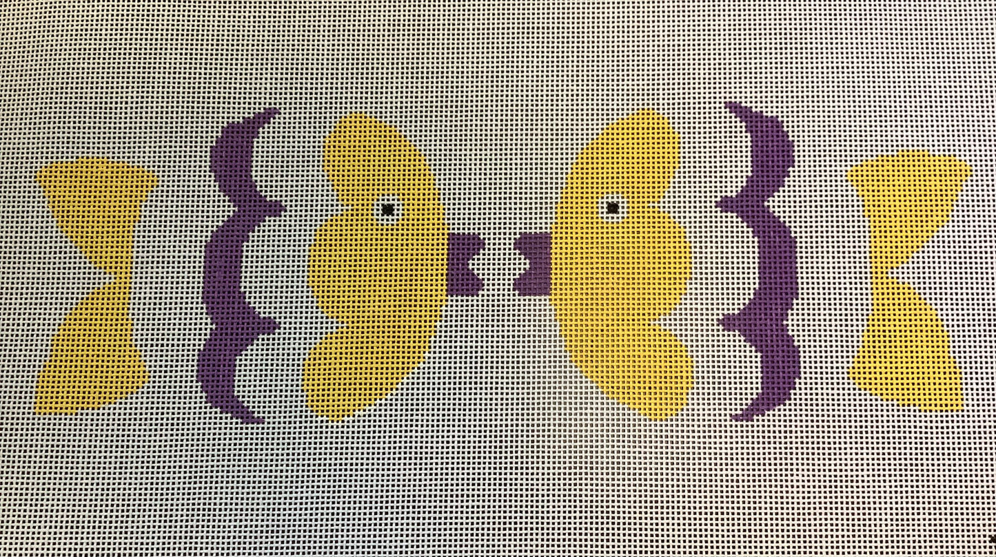 Kissy Fish - Yellow & Purple