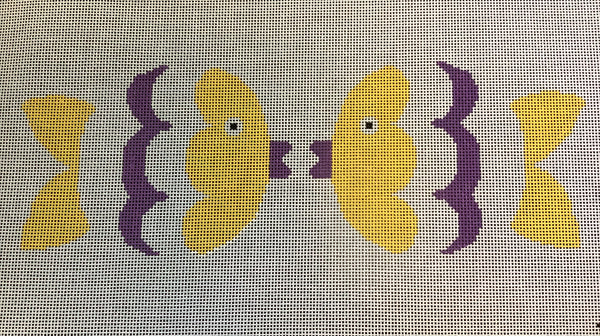 Kissy Fish - Yellow & Purple