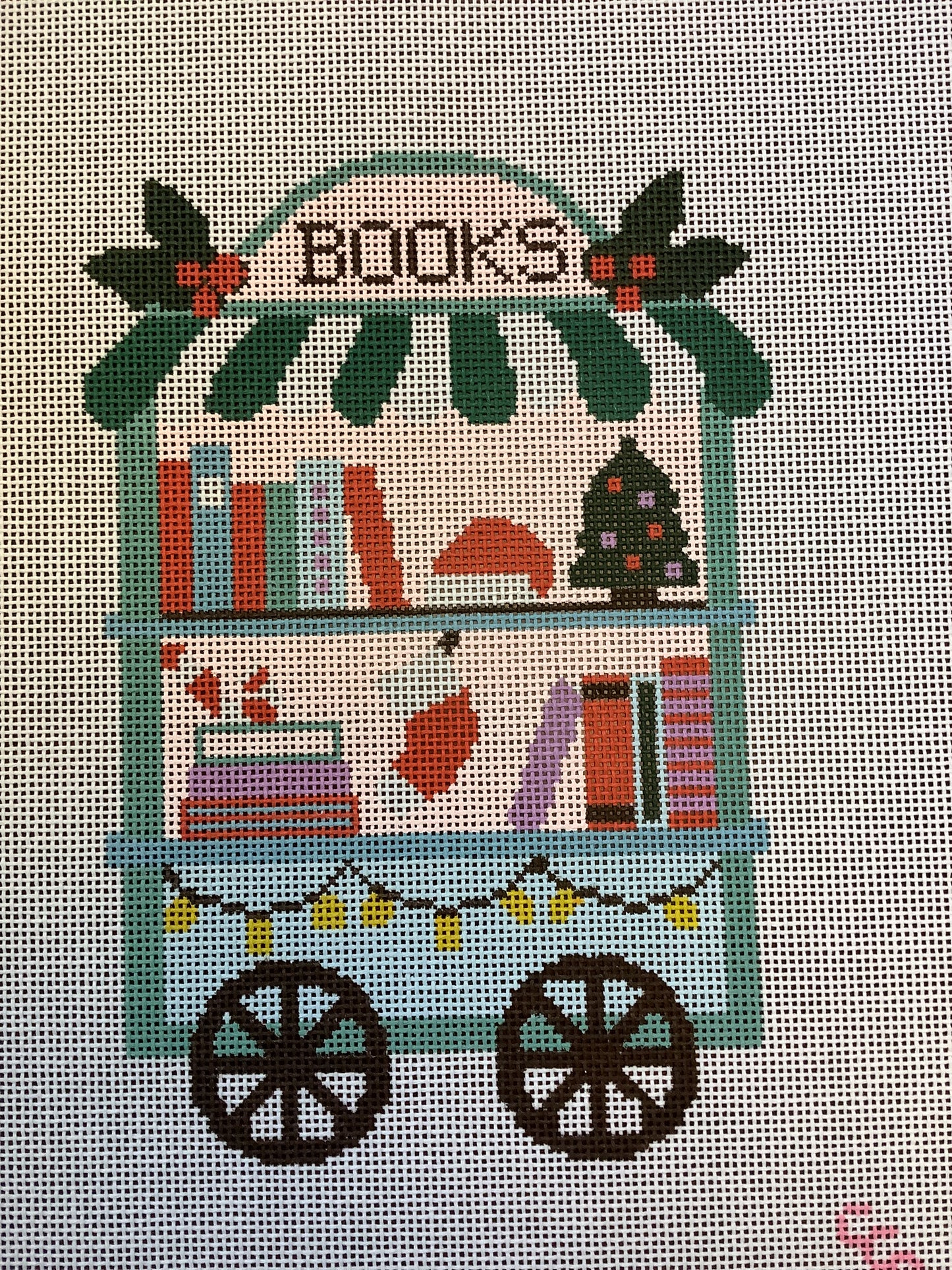 Christmas Book Trolley