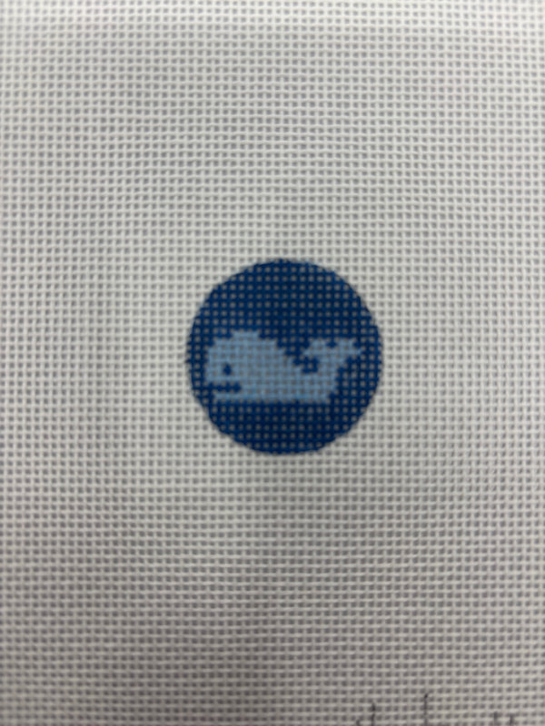 Light Blue Whale on Royal Blue mini