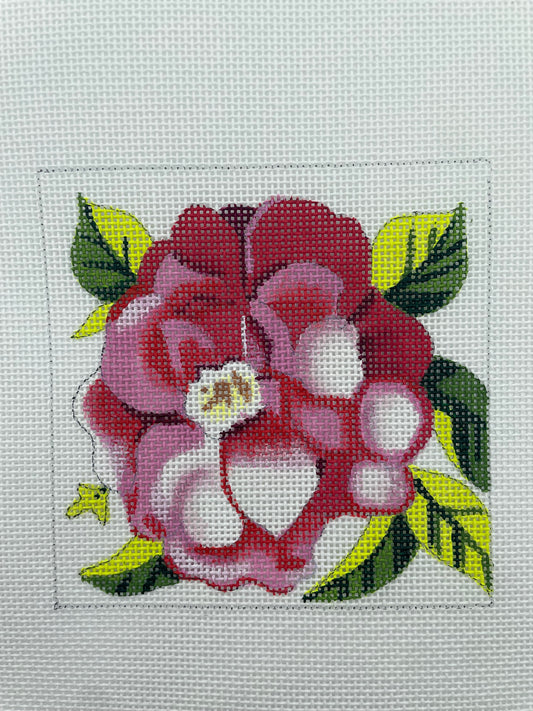 Red and Pink floral Square COP