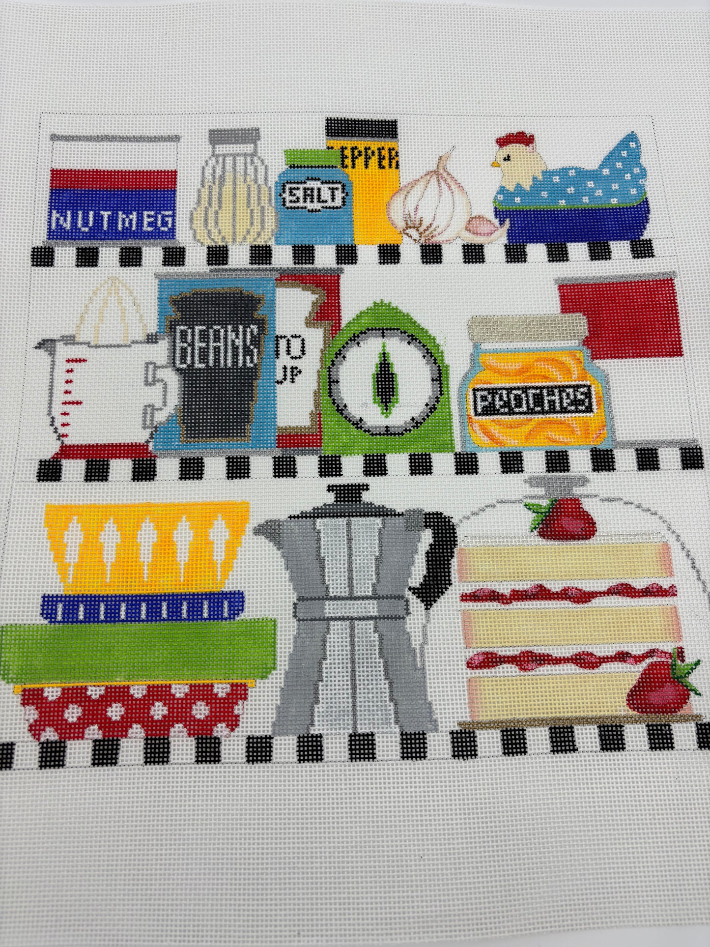 Retro Kitchen Shelves