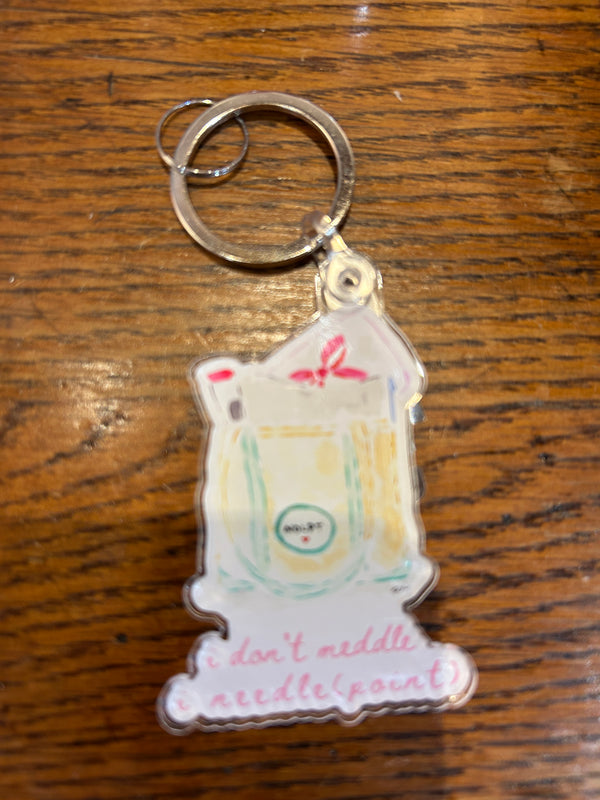 Keychain and Needle Threader - I Don't Meddle