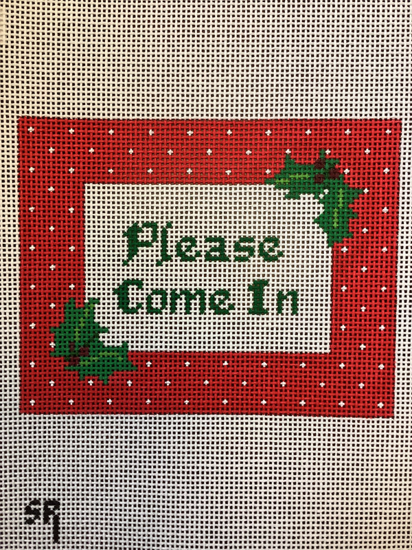Holly "Please Come In" sign