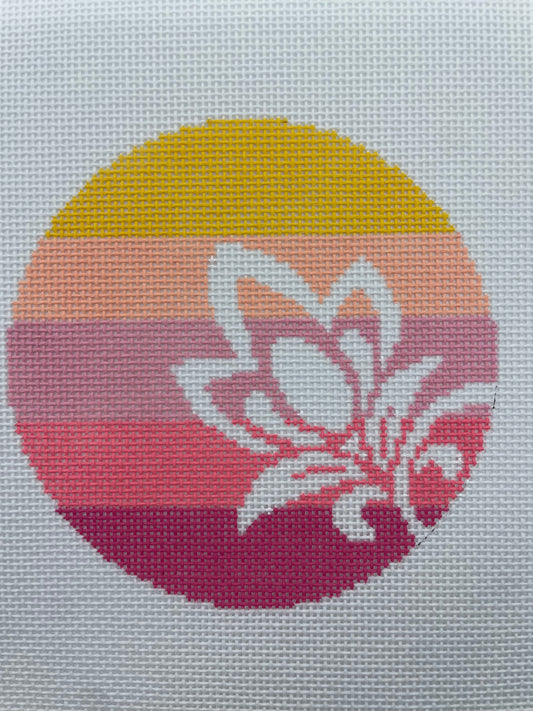 Flower on Stripe
