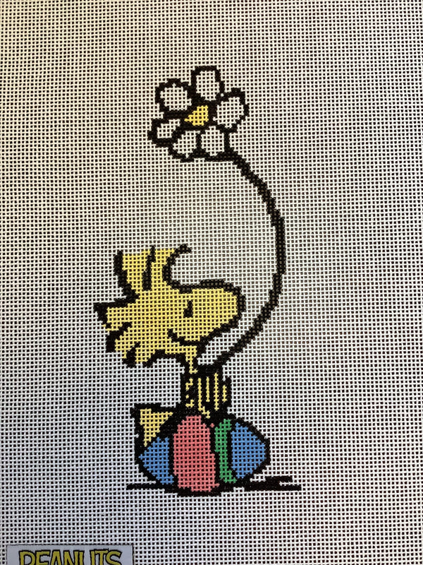 Woodstock on Easter Egg w/daisy