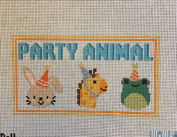 Party Animals with Orange Border