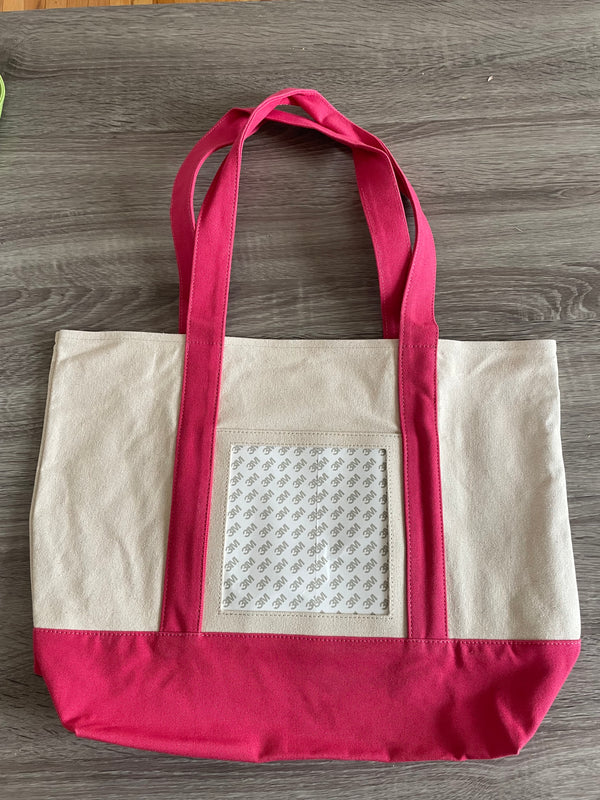 Tote Bag - Hot Pink 6x6 Opening