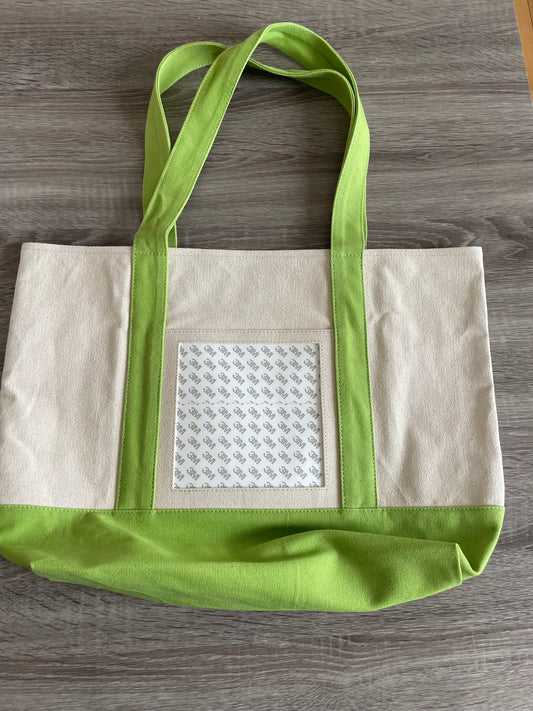 Tote Bag- Lime 6x6 Opening