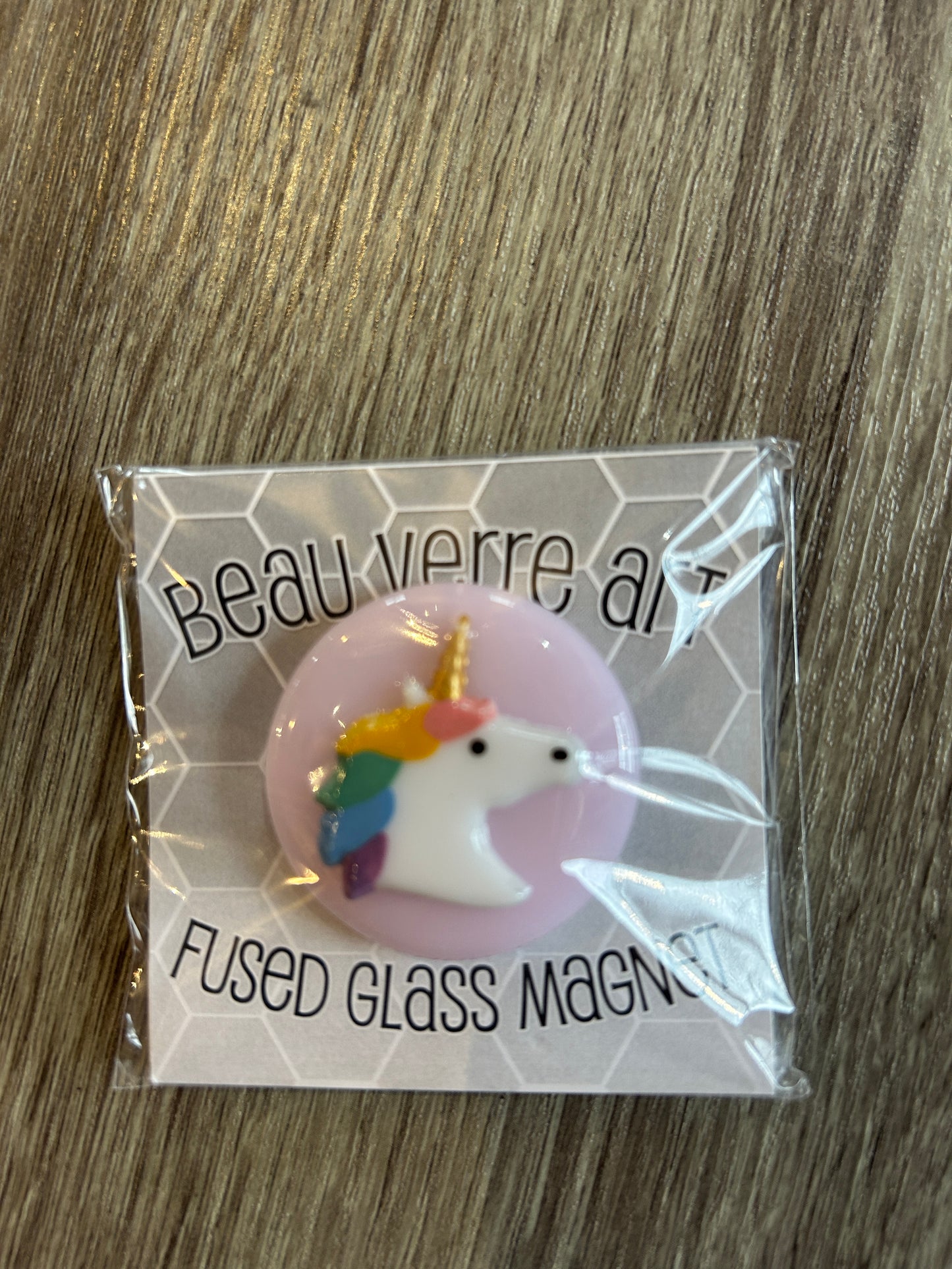 Unicorn Fused Glass Needleminder