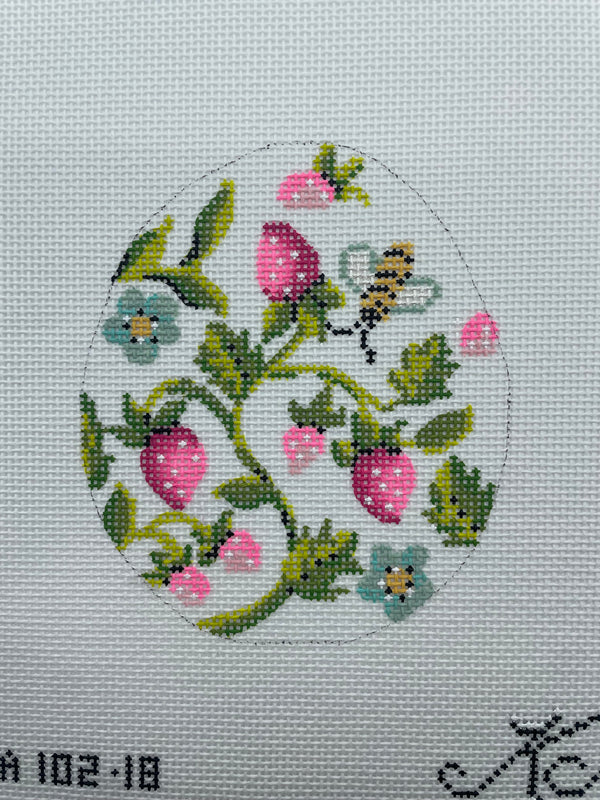 Pink Strawberries Egg