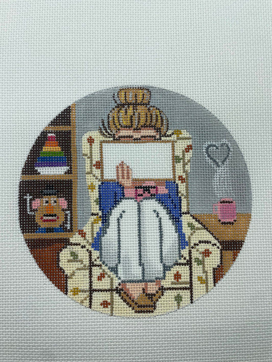 Playroom Stitching Girl