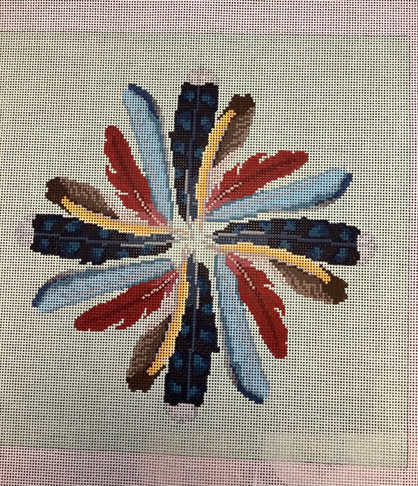 Backyard Feathers Pillow