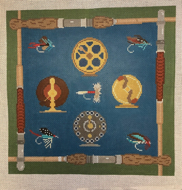 Vintage Fishing Pillow