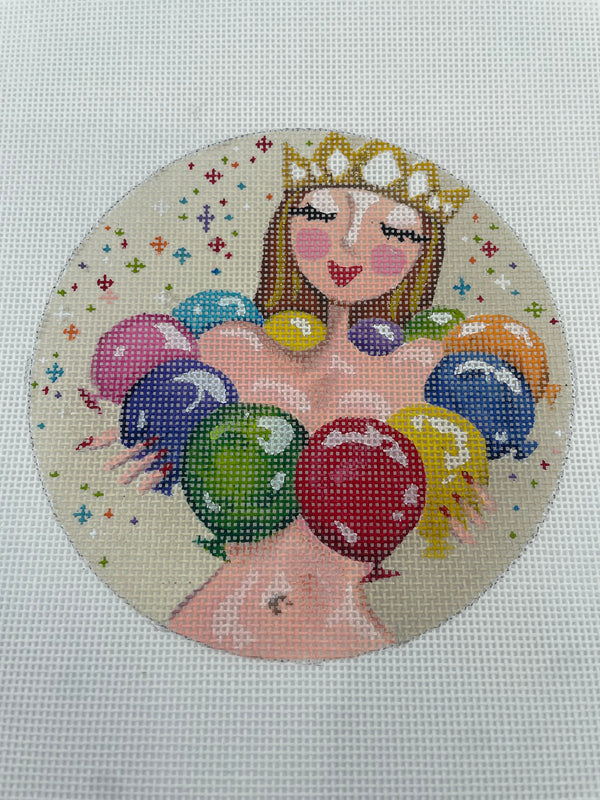 Balloon Top Woman with Crown