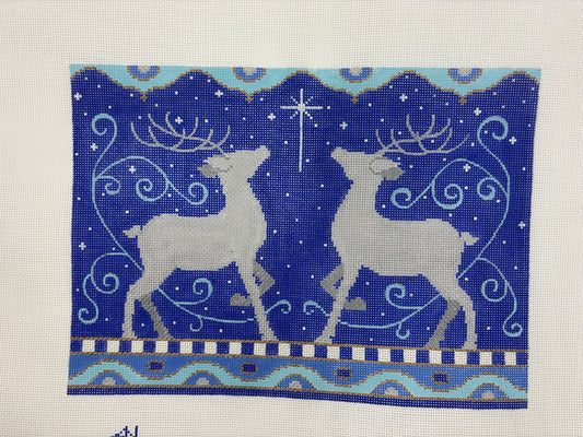 2 Reindeer - Blue