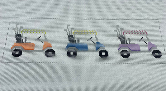 Three Golf Carts