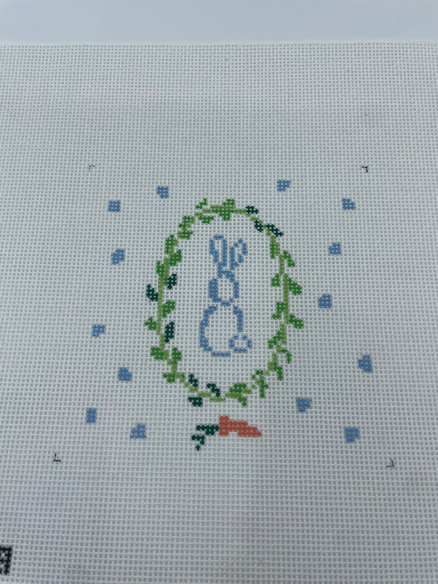 Blue Bunny Wreath
