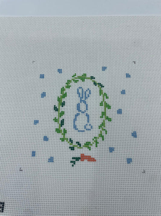 Blue Bunny Wreath