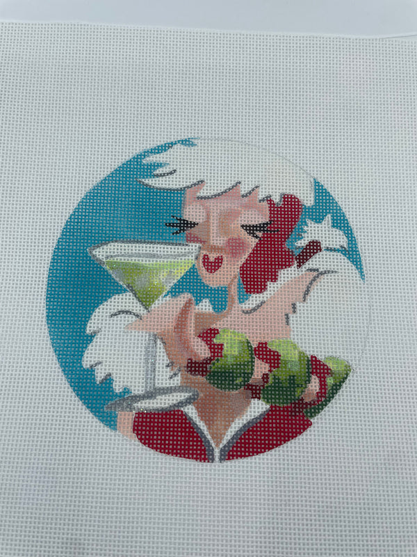 Woman with Apple Martini